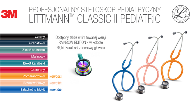 Profesjonalne stetoskopy Littmann Pediatric